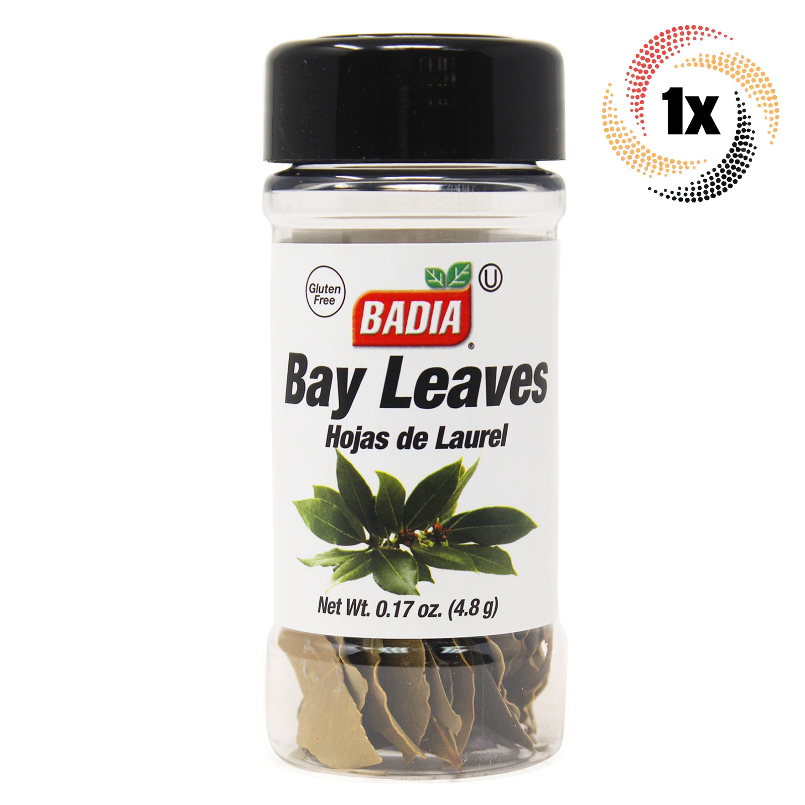1x Приправа из лаврового листа Бадии в шейкере |17 унций | Без глютена, без MSG и кошерная