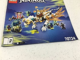 Lego Ninjago 70734 Instruction Manual Book (2) Two Only