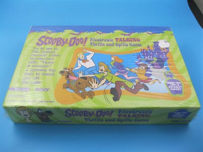 Scooby Doo Electronic Talking Thrills and Spills Board Game Pressman Sealed 2002