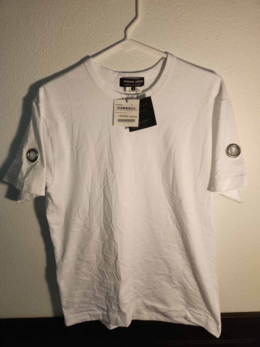 COMME DES GARCONS｜ (FO-T010-S25-2) COMME DES GARCONS PLAY DOUBLE HEART T-SHIRT GREY – BLENDS