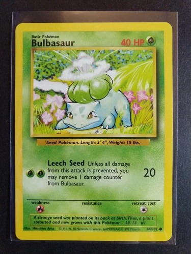 Pokemon TCG Base Set Bulbasaur 44/102 Mint/Near Mint