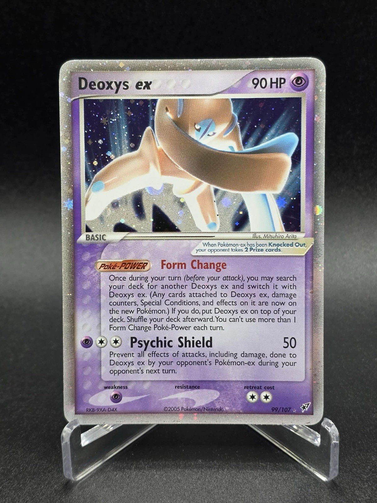 Pokémon TCG Deoxys EX Deoxys Holo Rare Card 2005 99/107 NM See Photos