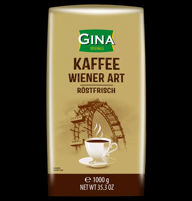 9002859064364 Gina Kaffee Wiener Art Kawa Ziarnista 1 kg GUNZ - Fine european fo