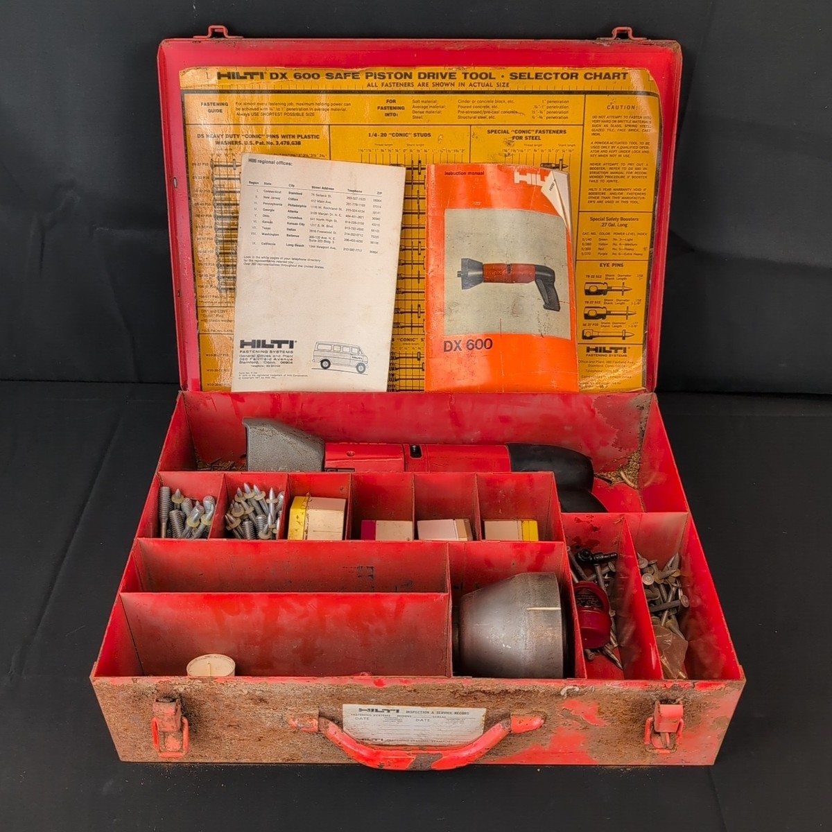Hilti DX600 Powder Actuated Fastener Nailer Stud Gun Parts Only | eBay