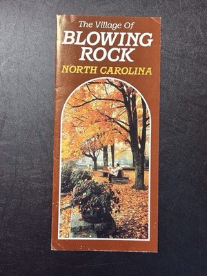 The Village Of Blowing Rock North Carolina Folding Map