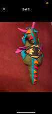 vintage dragon plush kids sit on toy