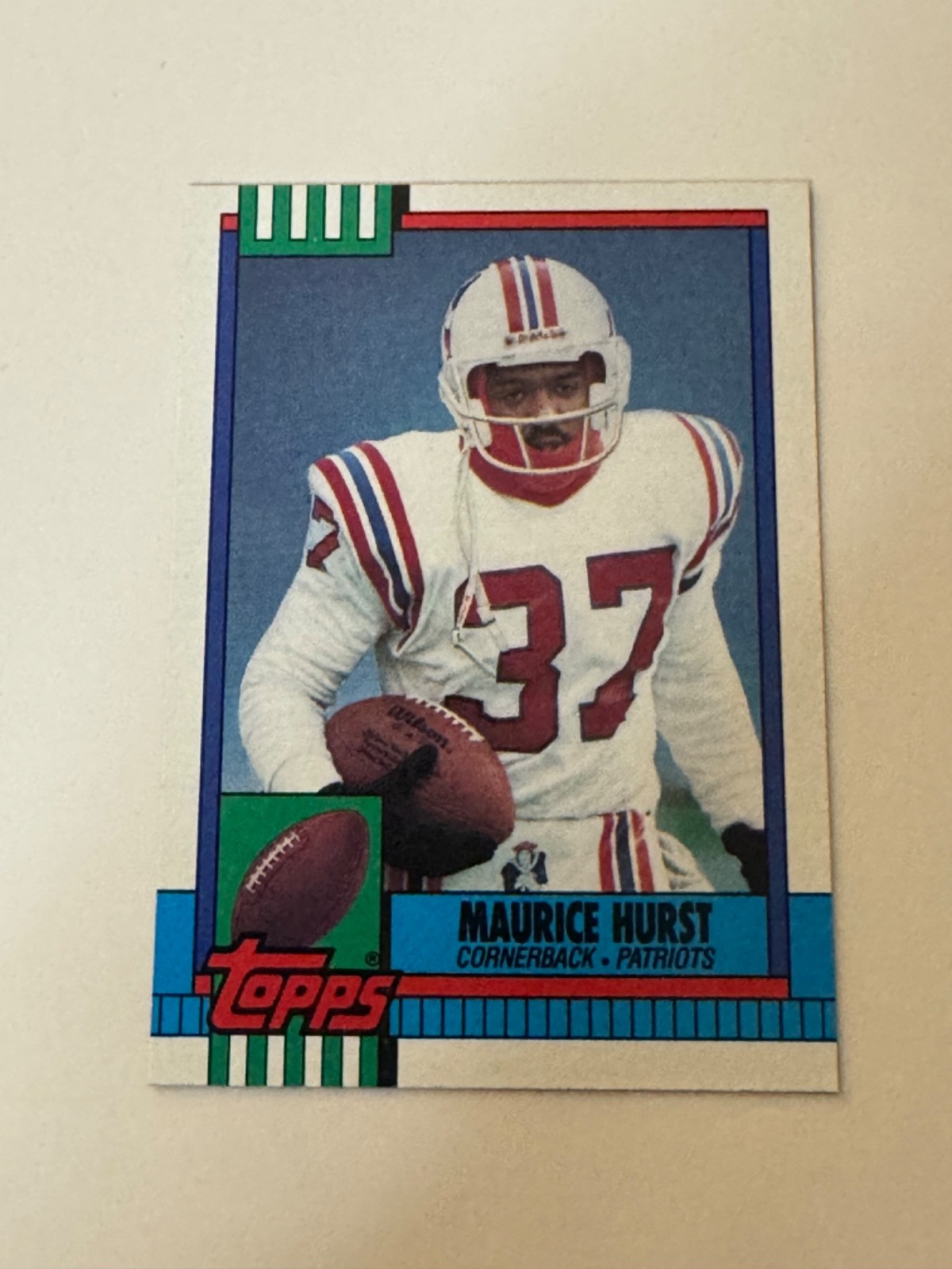 1990 Topps - Maurice Hurst #429 New England Patriots