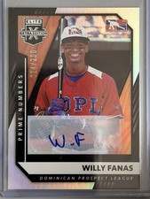 2021 Panini Elite Extra Edition Willy Fanas #188 Prime Numbers a Signatures /200