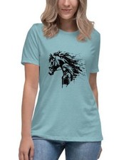 Pferd Damen T-Shirt Horse Sport Shirt-Reiten, Geschenk Pferdefreunde, Ponyshirt