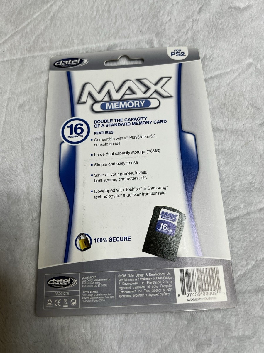 FreeMcBoot FMCB 1.953 PS2 Carte mémoire de jeu pour console PS2 Noir 64
