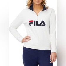 NWT Fila Women's 1/4 Zip Pullover Sweatshirt Size XL