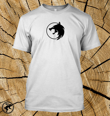 The Witcher Wolf Medallion 2 T shirt Geralt of Rivia TV Show Video Game Books T