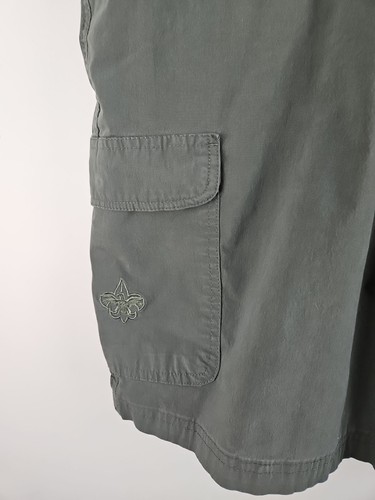 Boy Scouts of America Cargo Shorts size 46 Green Uniform Adult stretch - Picture 10 of 12