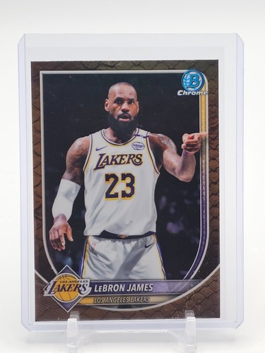 LEBRON JAMES 2024-25 BOWMAN CHROME REPTILIAN REFRACTOR #BCV-121 LAKERS Q4263