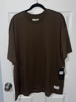 Reserved Supply Chocolate L Crew Neck Cotton Short Sleeve T Shirt Mens