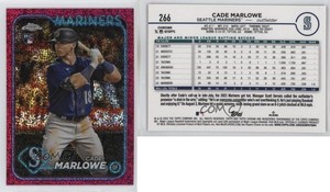 2024 Topps Chrome Magenta Speckle Refractor /350 Cade Marlowe #266 Rookie RC