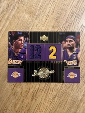Derek Fisher Jannero Pargo 2002 Inspirations Dual Game-Used Jerseys Rookie