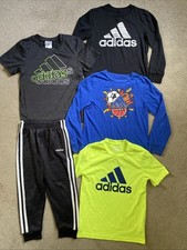 Lot Of Boys Adidas Size 6 Shirts  Athletic Pants