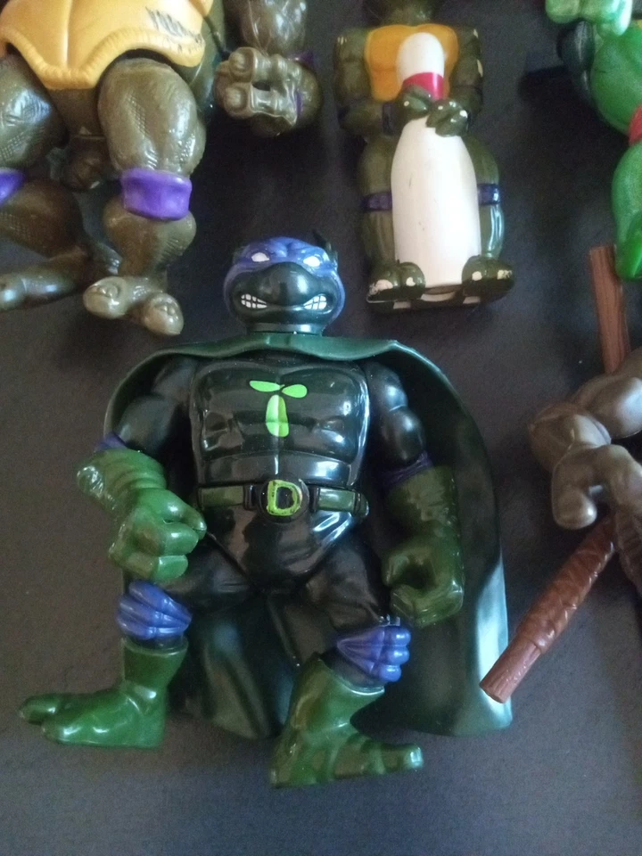 Vintage TMNT 1990's Teenage Mutant Ninja Turtles Playmates 4" Lote Conjunto de 8 - Imagem 3 de 4