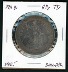 GREAT BRITAIN 1911-B TRADE DOLLAR SILVER COIN - KM# T5 - AS SHOWN