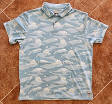 PGA Tour Mens Golf Polo Shirt Size XL Blue Teal Short Sleeve Men's