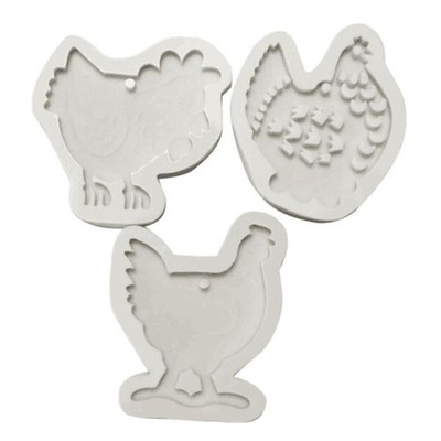 Easter Chicken Mold Silicone Mould DIY Chocolate Cake Wax Epoxy Resin