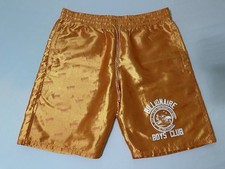 Billionaire Boys Club Star Gazer Shorts Mens XXL Orange Shiny Light Astronaut