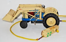 Vintage 1961 Cragstan Ford 4000 Remote Control Tractor Backhoe Loader **READ**