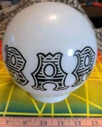 VTG 6" White Round "BAR" Milk Glass Lamp Globe Shade & Fixture Sign Tavern Pub