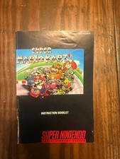 SUPER MARIO KART SNES Instruction Book Only Manual SNS-MK-USA-1