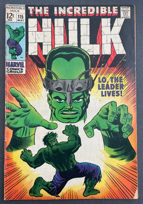 Incredible Hulk #115 - The Leader Marvel 1969 Comics