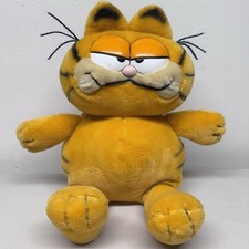 Vintage 1978 1981 Garfield Orange Sitting Plush Cat 16" Feature Syndicate Dakin