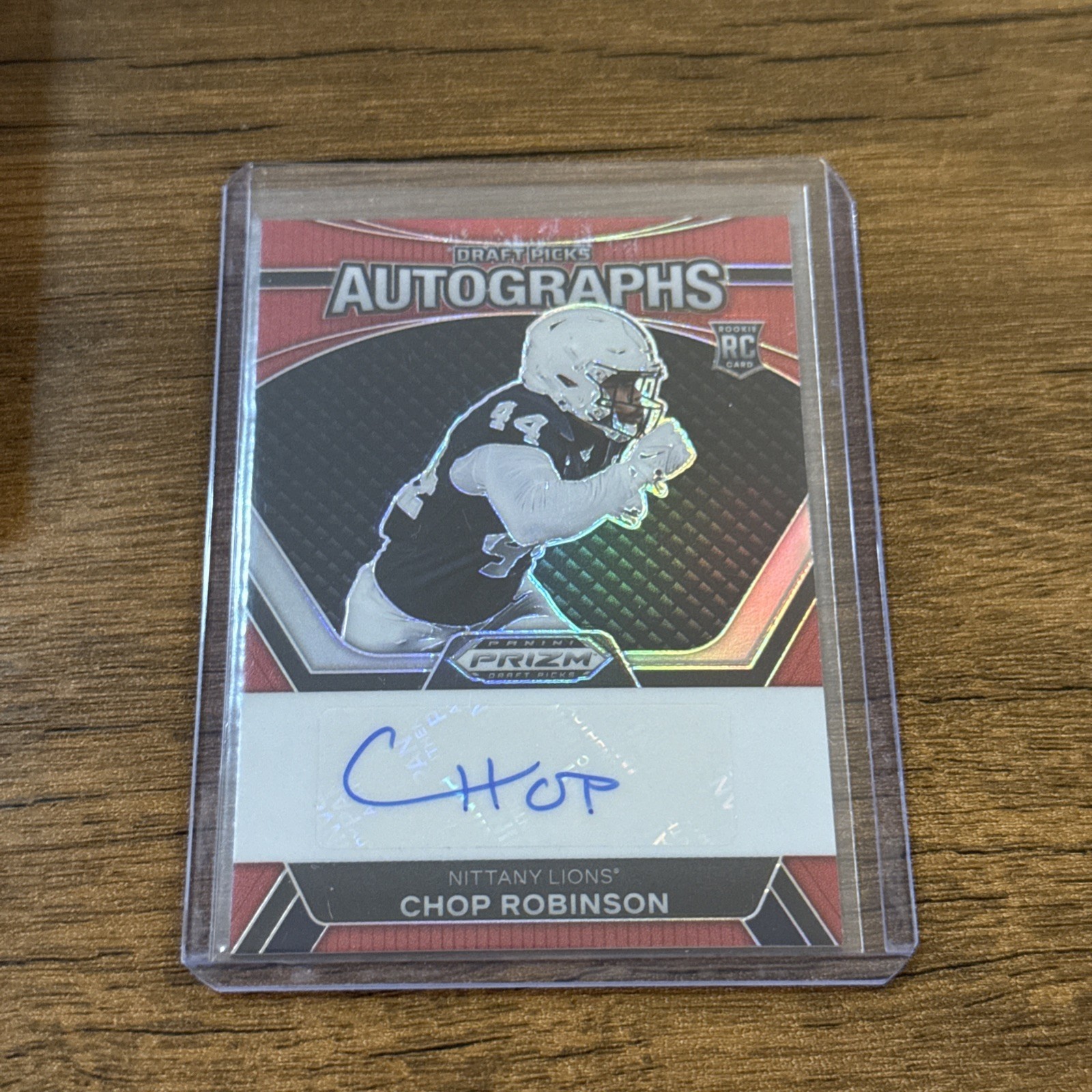 Chop Robinson 2024 Prizm Draft Picks #DPA-CRN Rookie Red Prizm Auto /199 SP