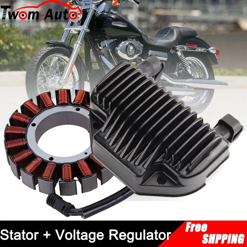 Estator eléctrico de ciclo y regulador de voltaje rectificativo para Harley Dyna 08-16 trifásico Foto 4 de 4