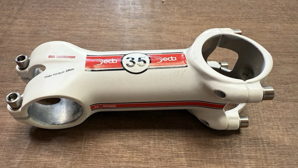 Deda Trentacinque 35 Matt White ( 2014 )  -  13 cm bike handlebar stem  -  NOS - Image 2 of 4
