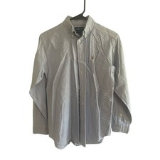 Polo Ralph Lauren Collared, LSleeve Blue Dress Shirt, Youth size 14, A06
