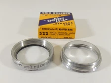 TIFFEN SERIES 5 ROLLEI f/3.5 BAYONET #522 SCREW ON FILTER ADAPTER & RETAINER
