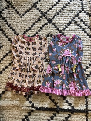 Two Matilda Jane size for girls floral dresses