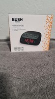Bush Alarm Clock AM/FM Radio Large Display Dual Alarm Snooze & Sleep Timer - NEW