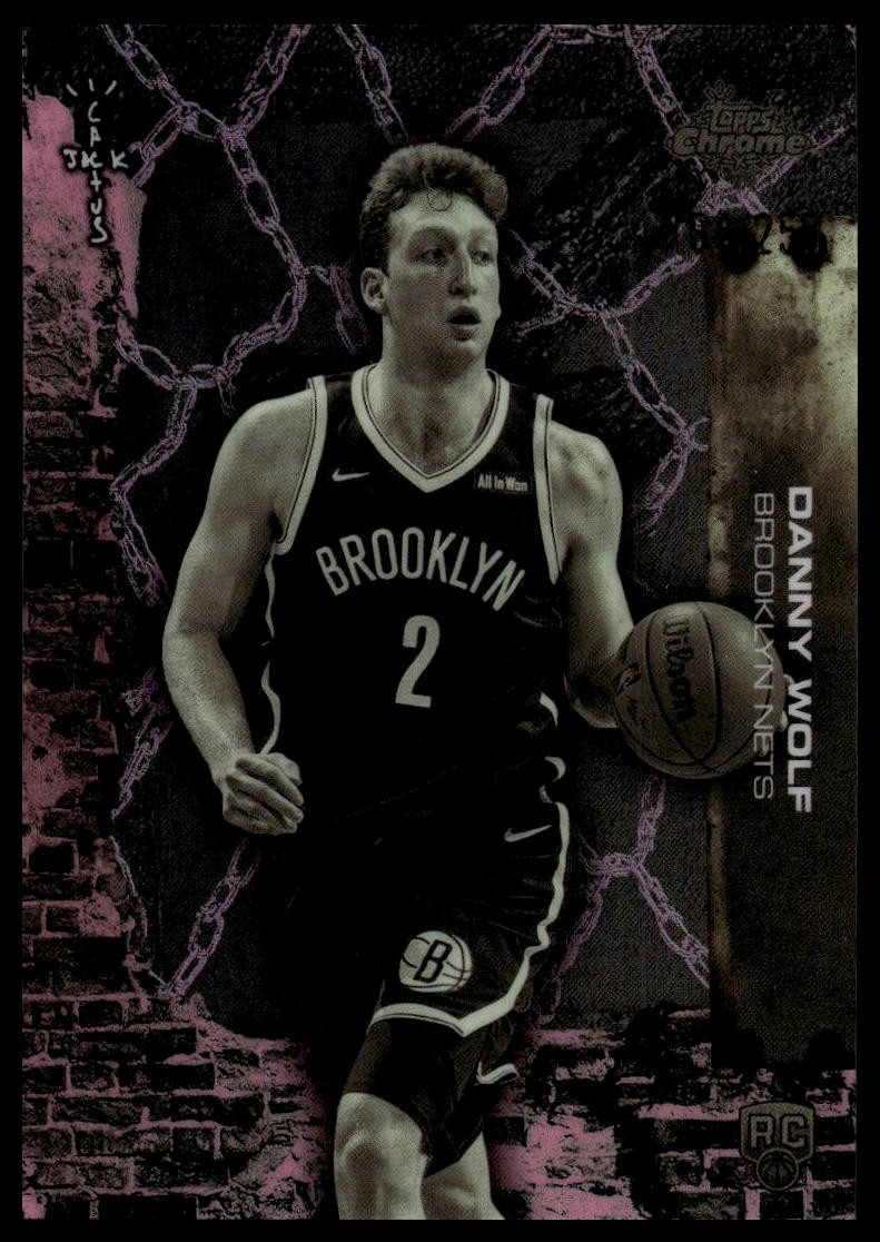 2025-26 Topps Chrome Cactus Jack #87 Danny Wolf Pink Refractor #/250