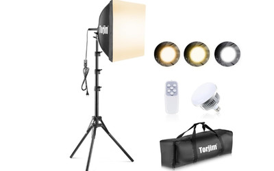 Professional Softbox Lighting Kit with 85W LED Bulbs for Photography & Video