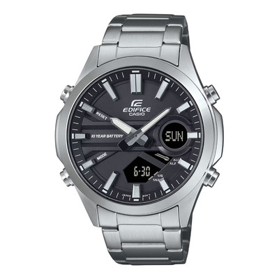 Casio Edifice EFV-C120D-1ADF Men's Black Dial Stainless Steel Watch NEW