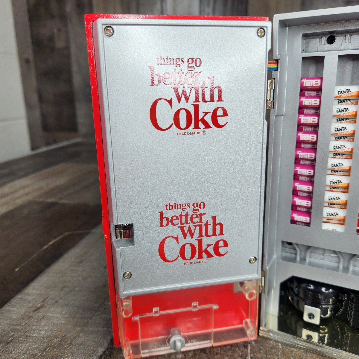 Vintage 1996 Coca-Cola Mini Vending Machine Display Working Rare