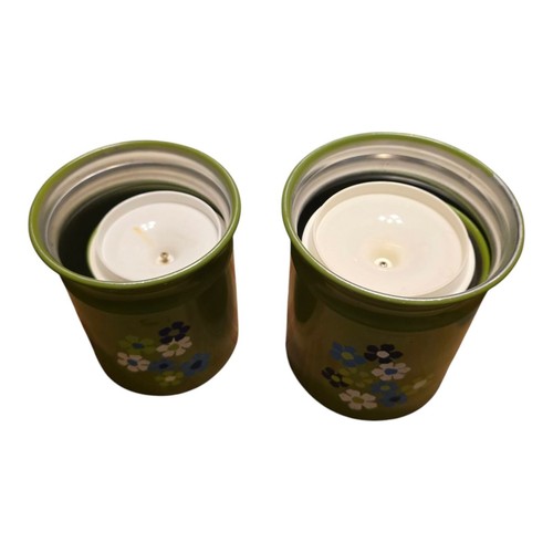Vtg Kromex Floral Metal Canister Set w/ Lids Retro Storage 4 Pc Nesting USA - Picture 6 of 13