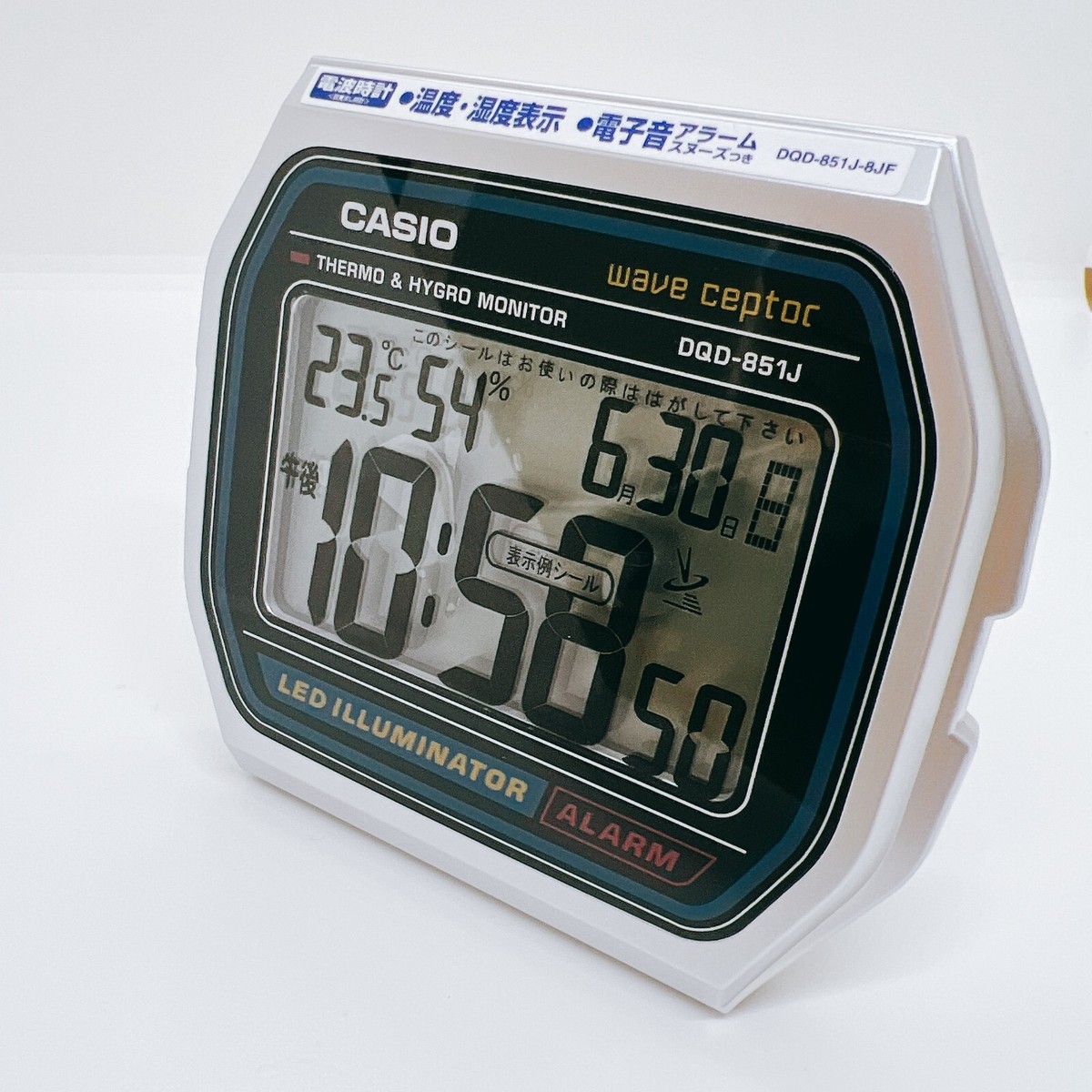 新品未使用　DQD-851J-8JF アラームクロック　国内正規品　置時計 CASIO DQD-851J-8JF Motif Electric Wave Alarm Clock From
