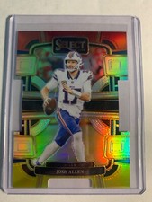 2023 Panini Select Concourse Red White Yellow Prizm Die Cut #13 Josh Allen SP
