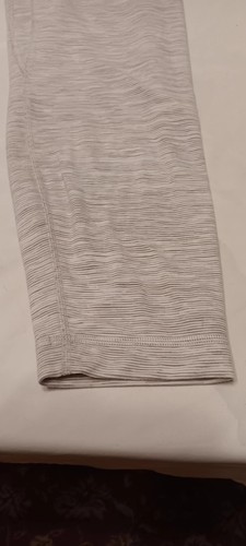 Lululemon Leggings Womens 12 High Waist Crop High Rise Black/Gray Pullon - Picture 2 of 10