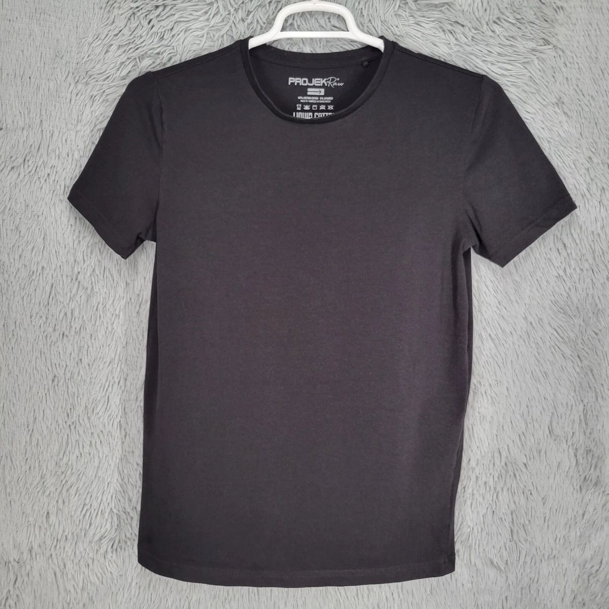 projek raw liquid cotton white t shirt