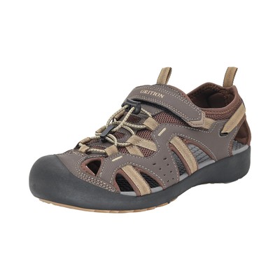 Mens Outdoor Hiking Sandals Summer Beach Closed Toe Water Sandal Waterproof C...