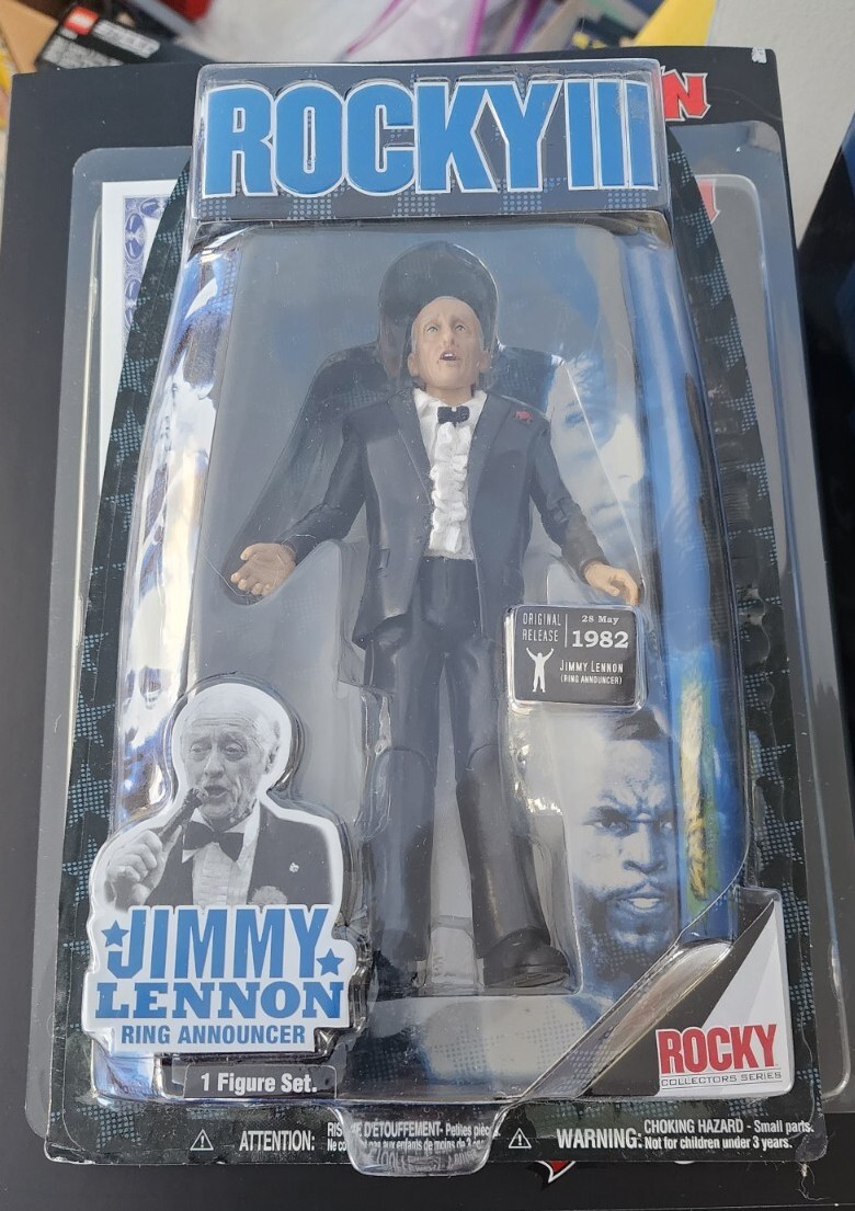 Ring Announcer Jimmy Lennon Rocky III 3 Movie Action Figure New